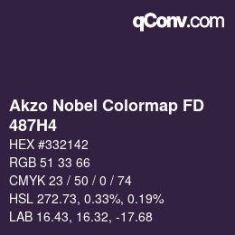 Color code: Akzo Nobel Colormap FD - 487H4 | qconv.com