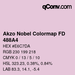 Código de color: Akzo Nobel Colormap FD - 488A4 | qconv.com