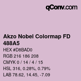 Code couleur: Akzo Nobel Colormap FD - 488A5 | qconv.com