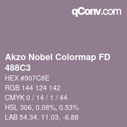 Color code: Akzo Nobel Colormap FD - 488C3 | qconv.com