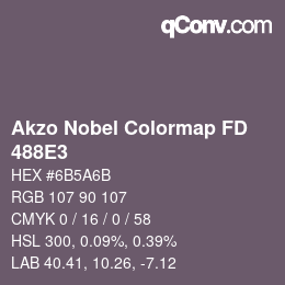 Color code: Akzo Nobel Colormap FD - 488E3 | qconv.com