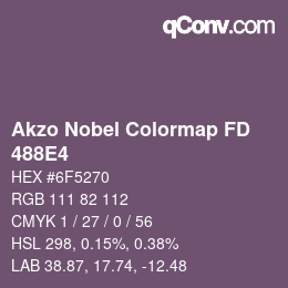 Farbcode: Akzo Nobel Colormap FD - 488E4 | qconv.com