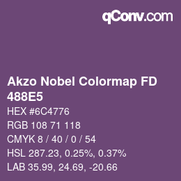カラーコード: Akzo Nobel Colormap FD - 488E5 | qconv.com