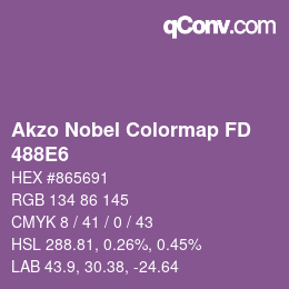 Color code: Akzo Nobel Colormap FD - 488E6 | qconv.com