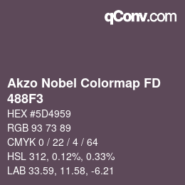 Color code: Akzo Nobel Colormap FD - 488F3 | qconv.com