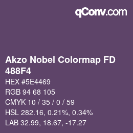 Color code: Akzo Nobel Colormap FD - 488F4 | qconv.com