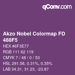 Código de color: Akzo Nobel Colormap FD - 488F5 | qconv.com
