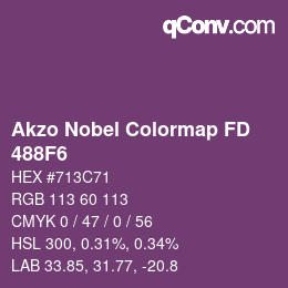 Code couleur: Akzo Nobel Colormap FD - 488F6 | qconv.com