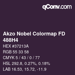 Color code: Akzo Nobel Colormap FD - 488H4 | qconv.com