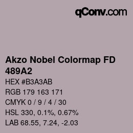 Color code: Akzo Nobel Colormap FD - 489A2 | qconv.com