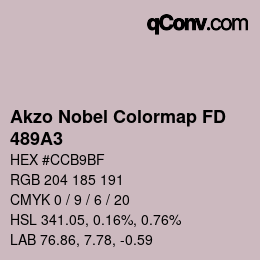 Color code: Akzo Nobel Colormap FD - 489A3 | qconv.com