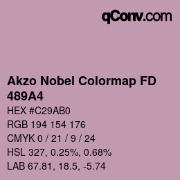 カラーコード: Akzo Nobel Colormap FD - 489A4 | qconv.com