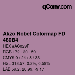 Color code: Akzo Nobel Colormap FD - 489B4 | qconv.com
