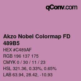 Color code: Akzo Nobel Colormap FD - 489B5 | qconv.com