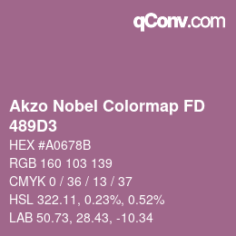 Color code: Akzo Nobel Colormap FD - 489D3 | qconv.com