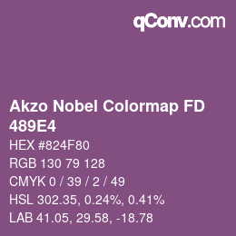カラーコード: Akzo Nobel Colormap FD - 489E4 | qconv.com