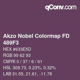 Farbcode: Akzo Nobel Colormap FD - 489F3 | qconv.com