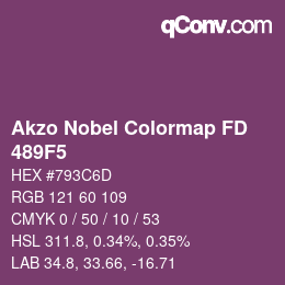 Color code: Akzo Nobel Colormap FD - 489F5 | qconv.com