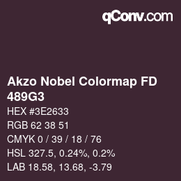 Color code: Akzo Nobel Colormap FD - 489G3 | qconv.com