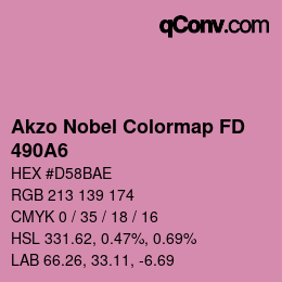 Color code: Akzo Nobel Colormap FD - 490A6 | qconv.com