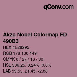 Color code: Akzo Nobel Colormap FD - 490B3 | qconv.com