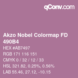 Color code: Akzo Nobel Colormap FD - 490B4 | qconv.com