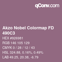 Farbcode: Akzo Nobel Colormap FD - 490C3 | qconv.com