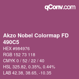 Color code: Akzo Nobel Colormap FD - 490C5 | qconv.com
