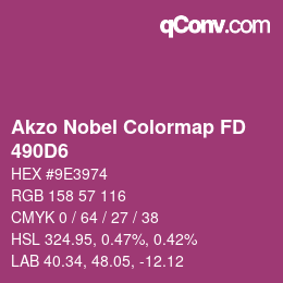 Color code: Akzo Nobel Colormap FD - 490D6 | qconv.com