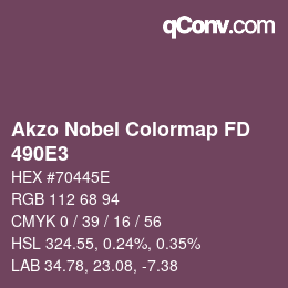 カラーコード: Akzo Nobel Colormap FD - 490E3 | qconv.com