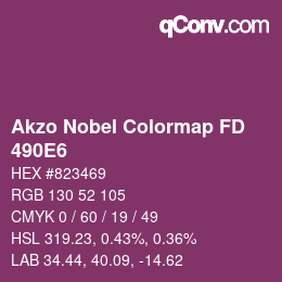 Code couleur: Akzo Nobel Colormap FD - 490E6 | qconv.com
