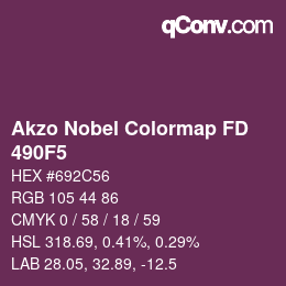 Color code: Akzo Nobel Colormap FD - 490F5 | qconv.com