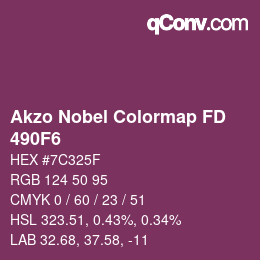 Farbcode: Akzo Nobel Colormap FD - 490F6 | qconv.com