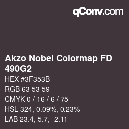 Code couleur: Akzo Nobel Colormap FD - 490G2 | qconv.com