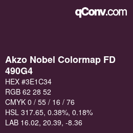 Farbcode: Akzo Nobel Colormap FD - 490G4 | qconv.com