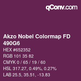 Código de color: Akzo Nobel Colormap FD - 490G6 | qconv.com