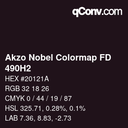 Color code: Akzo Nobel Colormap FD - 490H2 | qconv.com