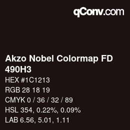 カラーコード: Akzo Nobel Colormap FD - 490H3 | qconv.com