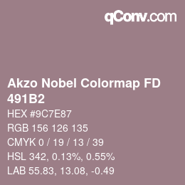 Color code: Akzo Nobel Colormap FD - 491B2 | qconv.com