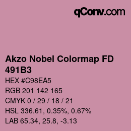 Código de color: Akzo Nobel Colormap FD - 491B3 | qconv.com