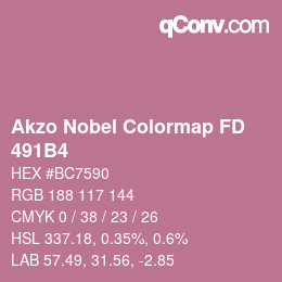 Color code: Akzo Nobel Colormap FD - 491B4 | qconv.com