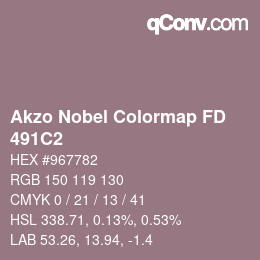 Code couleur: Akzo Nobel Colormap FD - 491C2 | qconv.com