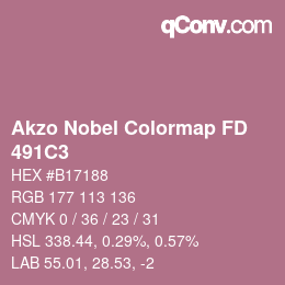 Color code: Akzo Nobel Colormap FD - 491C3 | qconv.com