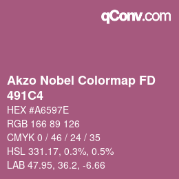 Code couleur: Akzo Nobel Colormap FD - 491C4 | qconv.com