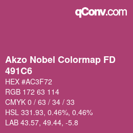 Code couleur: Akzo Nobel Colormap FD - 491C6 | qconv.com