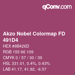 Color code: Akzo Nobel Colormap FD - 491D4 | qconv.com