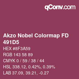 Code couleur: Akzo Nobel Colormap FD - 491D5 | qconv.com