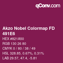 Color code: Akzo Nobel Colormap FD - 491E6 | qconv.com