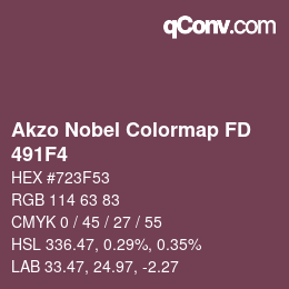 Color code: Akzo Nobel Colormap FD - 491F4 | qconv.com