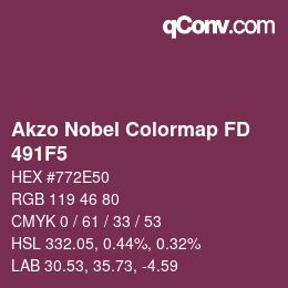 Color code: Akzo Nobel Colormap FD - 491F5 | qconv.com